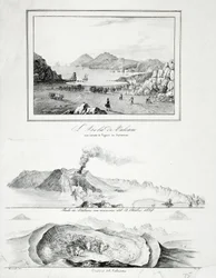 La Isla de Vulcano con una Vista de Lipari en la Distancia